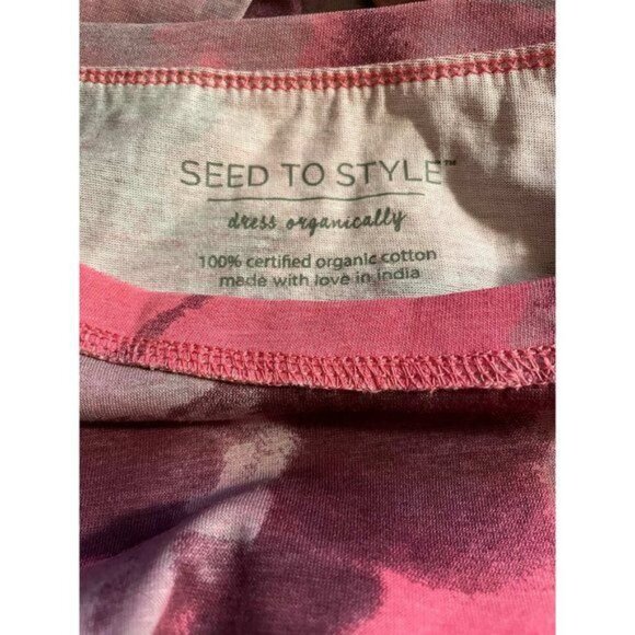 Seed Style Organic Cotton Watercolor Print Top SMALL (404) - Picture 2 of 5